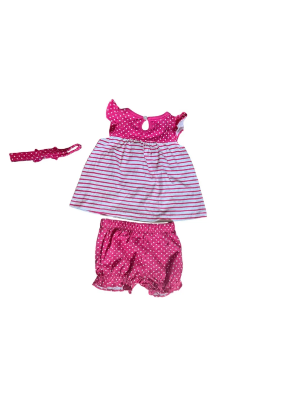 Baby DDG Darling Matching Set 0-3 Months Pink White